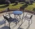 Import Backyard 5PCS Patio Dining Set with Square Glass Table and 4 Chairs Garden Set Outdoor Furniture from China