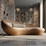 Modern Luxury Office Sofa Set Wooden Chaise Lounge Convertible Velvet Sofa for Hotel Villa