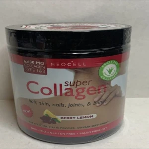 NeoCell Types 1 & 3 Super Collagen Powder Supplement - 6.7oz Berry Lemon
