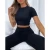 Import Wholesale Latest Basic Loungewear Set Women Crop Top High Drawstring Waistband Flare Legs Ribbed Pants Ladies 2 Piece O from China