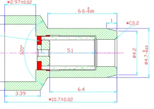 Fiber optic dummy core adapter