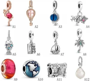 Summer Series 925 Sterling Silver Charms For Bracelets Necklace