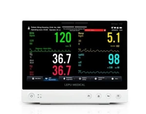 Multiparameter Patient Monitor Portable All-in-one Vital Signs Monitor with AI Analysis Diagnosis Touch Screen for Hosp