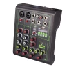 Mini Audio Mixer 4Channel Soundcard Bluetooth Interface Mic Preamps 48V Phantom Power  For Studio PC Recording Party BM4