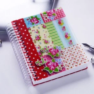 Lovable pattern cover school student coil custom diary notebook