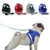 Dog Cat Harness Pet Walking Lead Harness Polyester Adjustable Reflective Breathable Mesh Dog Vest Harness