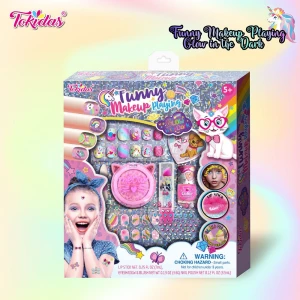 1PC Kids Pretend Makeup For Toddlers, Fake Play Makeup Kit For Little Girls, Princess Party Dressing Box Set