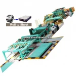 1-6.0mm Metal plate sheet cutting to length line mild steel cutting machine line for sale