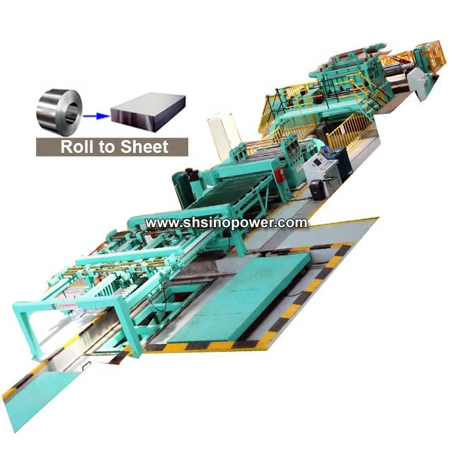 1-6.0mm Metal plate sheet cutting to length line mild steel cutting machine line for sale