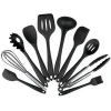10 Pieces No stick  Cooking Silicone Utensils Set Kitchen Cookware Tools Cook Gadget