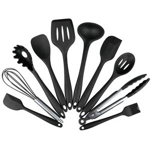 10 Pieces No stick  Cooking Silicone Utensils Set Kitchen Cookware Tools Cook Gadget