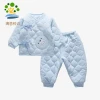 100% Cotton Quilted winter Clolthes sets Infant Boy Clothes Baby Boutique Clothing set