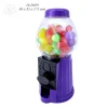 100% Food grade Clear plastic 6.75 inches mini gumball vending machine for kids