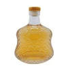 1000ml violin shape glass bottle glass bottle for liquor XO glass bottle