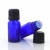 Import 10ml blue Euro essential glass oil dropper perfume bottle with sprayer lotion pump for cosmetic packaging from China