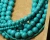 Import 10mm bead cabochon natural turquoise loose customized Synthetic gemstone for bracelet from China