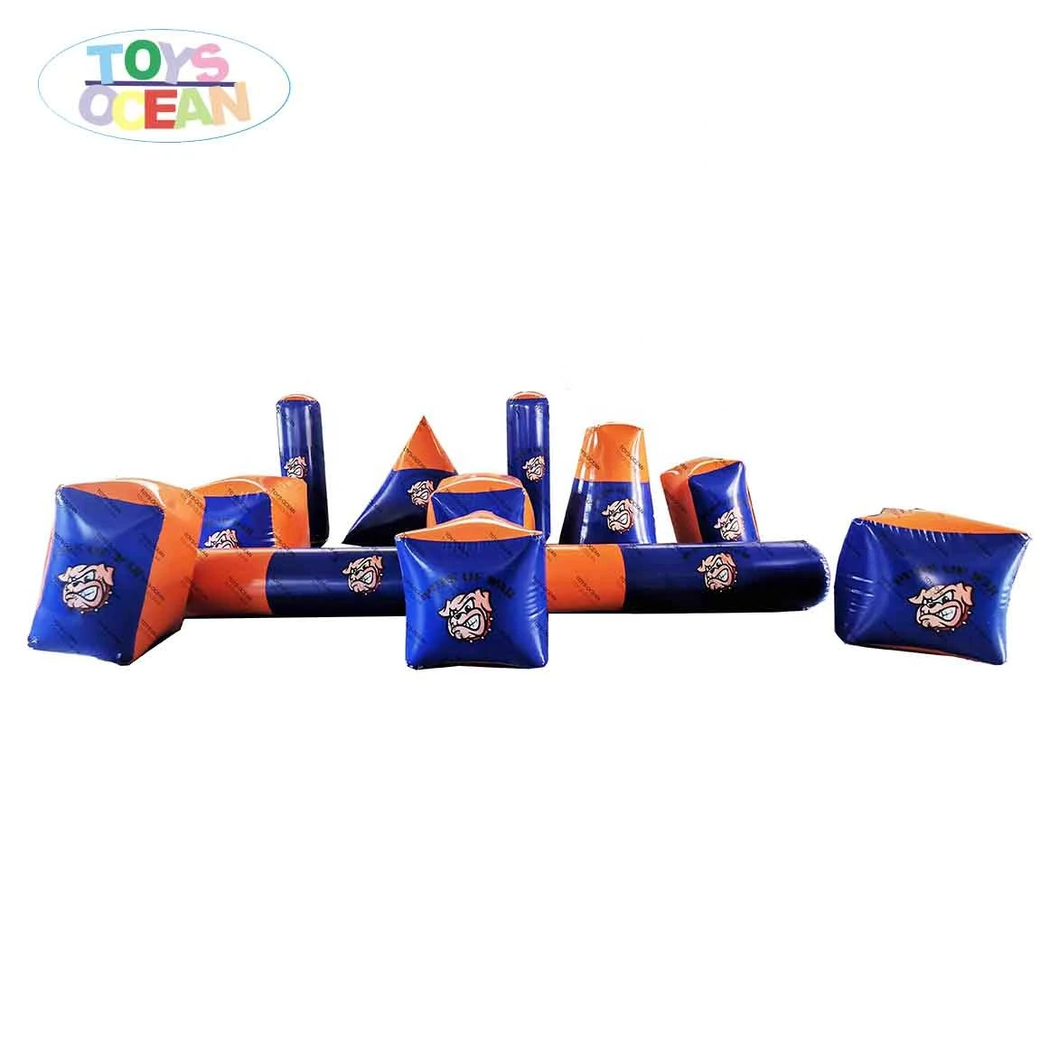11 pcs inflatable paintball bunker set for shooting event sport with customized logo