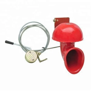 115dB Raging Bull Sound Air Horn Trumpet With Pull Lever Red 12V