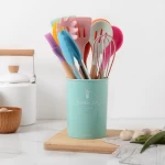 11PCS  Cooking Utensils Set Heat Resistant Kitchen Non-Stick Cooking Utensils Baking Tools Storage Box Silicone Kitchenware
