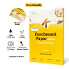 120 pcs brown parchment paper parchment paper sheets baking paper