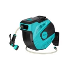 1/2'' Hose  65+7 FT Wall Mounted Retractable 7 Patterns Hose Nozzle,180 Degree Pivot, Auto Rewind hose reel