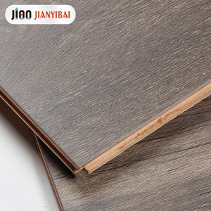 12mm villa multilayer dark gray hardwood laminate floor E0 oak veins grey engineered wood laminated flooring