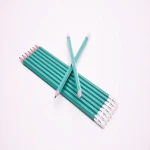 12pcs High quality standard HB pencils plastic HB pencil with eraser