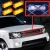 Import 12V Car Grille Flashing Strobe Lights Automotive Car Front Grille Deck Flash Emergency lights Police warning Signal lamp from China