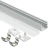 Import 12x12mm led profile led aluminum corner channel with diffuser pc cover from China