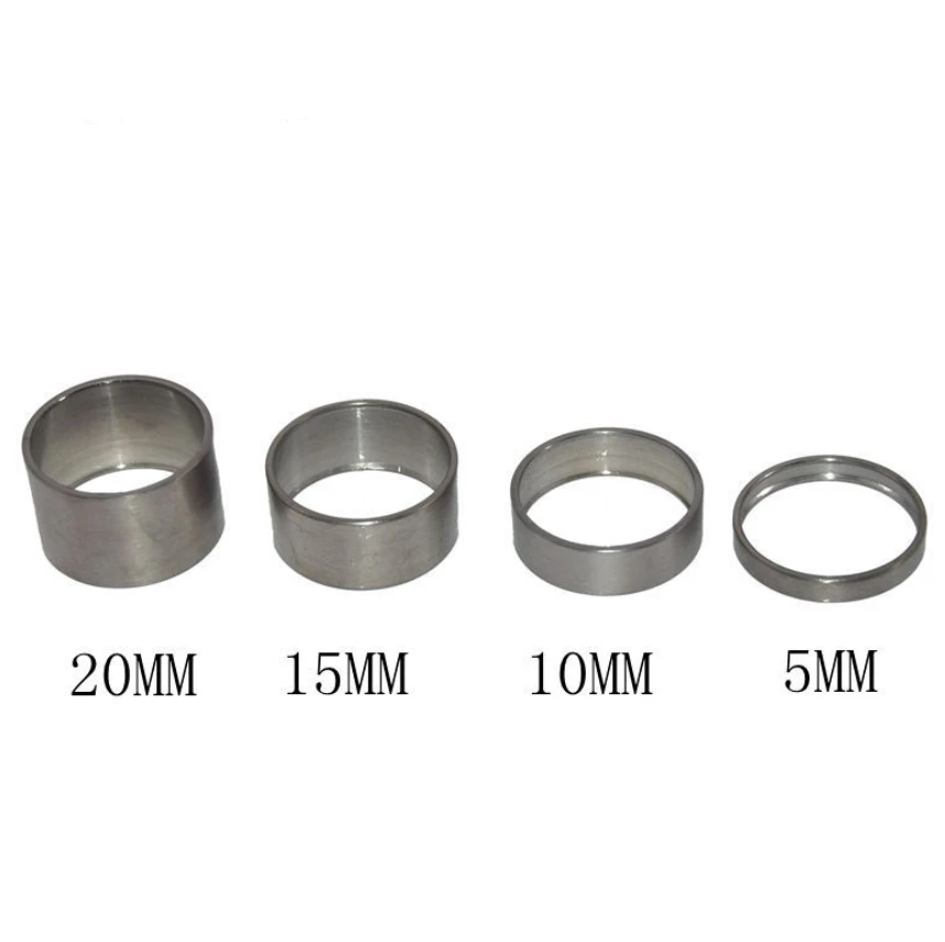 13036 5/10/15/20mm Folding Road MTB Bike Headsets Washer Cycling Fork Ti Spacer Bicycle Titanium Spacer