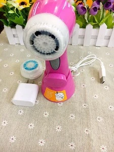 140 Hot sale face wash machine 3 speeds interchangeable brush heads face&amp;body sonic cleansing/facial cleanser 105