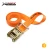 Import 1.5 38mm polyester ratchet straps cargo lashing tie downs without hooks from China