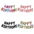 Import 16 Inches Happy Birthday Letter Set Party Decoration Aluminum Film Balloon For Birthday Party Decoration from China