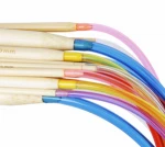 18 Pieces 80cm Multicolor Tube Circular Bleached Bamboo Knitting Needles Set 2.0mm-10.0mm Sewing Crochet hooks Needles Set