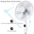 Import 18inch oscillation pedestal fan with remote control and led display from China