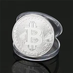 1PCS Creative Souvenir Gold Plated Bitcoin Coin Collectible Great Gift Bit Coin Art Collection Physical Gold Commemorative Coin
