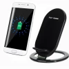 2 in 1 Dual Coil Smart QI Certified Vertical Wireless Charger Stand for 10W Fast Charging Wireless Station