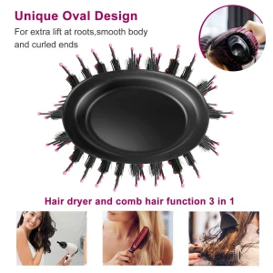 2 IN 1 One Step Hair Dryer Brush Hot Air Brush Hair Straightener Comb Curling Brush Hair Styling Tools Cepillo secador de pelo