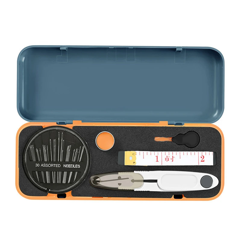 2 Layers Portable Thread Needle Sewing Needlework Tools Pins Organizer Box Case Workbox