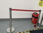 2 meters colorful crowd control queue poles belt retractable stanchions Detachable line traffic barrier Accessories
