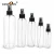 Import 2 oz White Mini Trigger Sprayer Matched Clear Plastic PET Travel Bottles from China