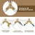 Import 2 way brass hose splitter  Y connector hose adapter garden hose connector from China