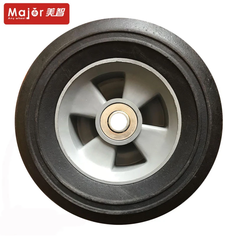 200X60 flat free pu foam rubber tire semi agricultural solid rubber wheels for tractors