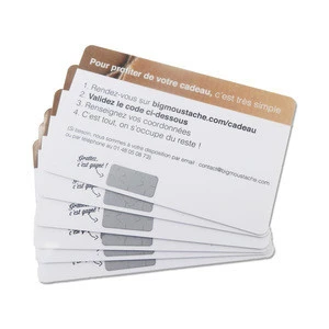 Plastic core sheet for normal card (membership cards, calendar cards, telephone scratch cards)