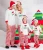 Import 2017 Wholesale red and white striped christmas holiday family pajamas matching family christmas pajamas from China