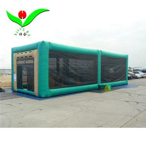 2018 blower up china inflatable bunkers air paintball for rental