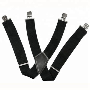 2018 Fashion Mens Suspender solid angle Adjustable Braces Suspenders elastic Braces Plain Heavy Duty