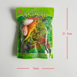 2018 hot sale shantou plastic animals toys set for children