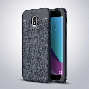2018 New design Litchi TPU Leather mobile case For Samsung Amp Prime3 mobile cover