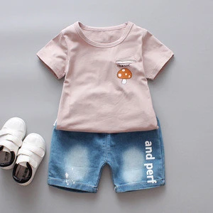 2018 New Kids Cotton Cute Sets Baby Boy Outfit Costumes Baby Clothing Set